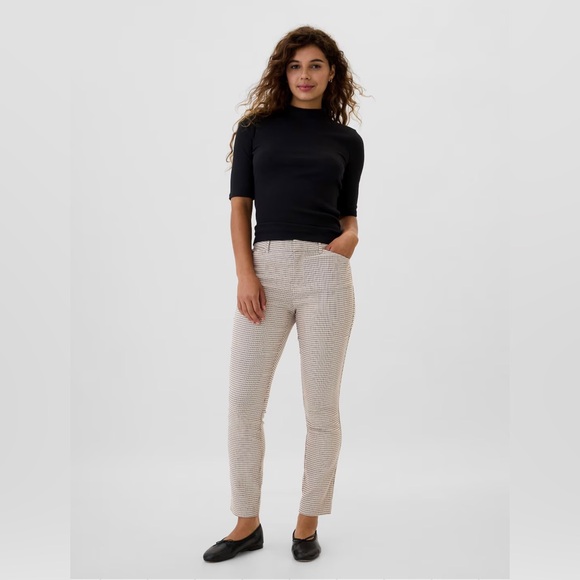Gap Plaid Mid Rise Skinny Ankle Pants - Picture 2 of 7